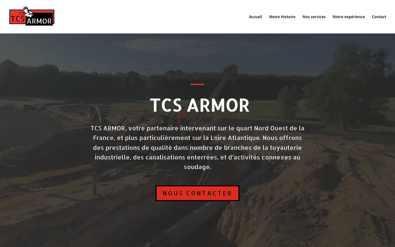 Le site de TCS Armor, tuyauterie industrielle, Loire-Atlantique, réalisé par Odratta